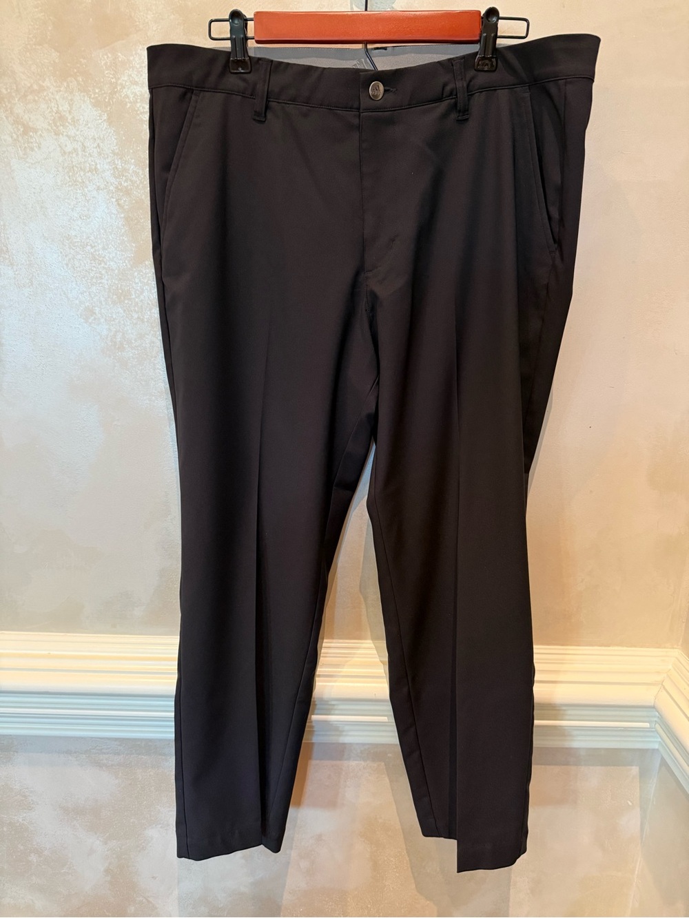 adidas Men's Black Golf Pants - Tailored Straight Fit